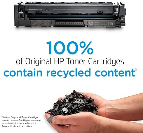 מחסנית טונר HP 206X ציאן בעל תשואה גבוהה | עובד עם HP Color Laserjet Pro M255, HP Color Laserjet Pro MFP